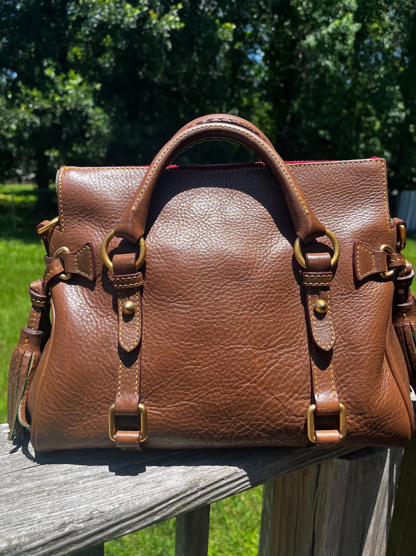 Dark Taupe Satchel